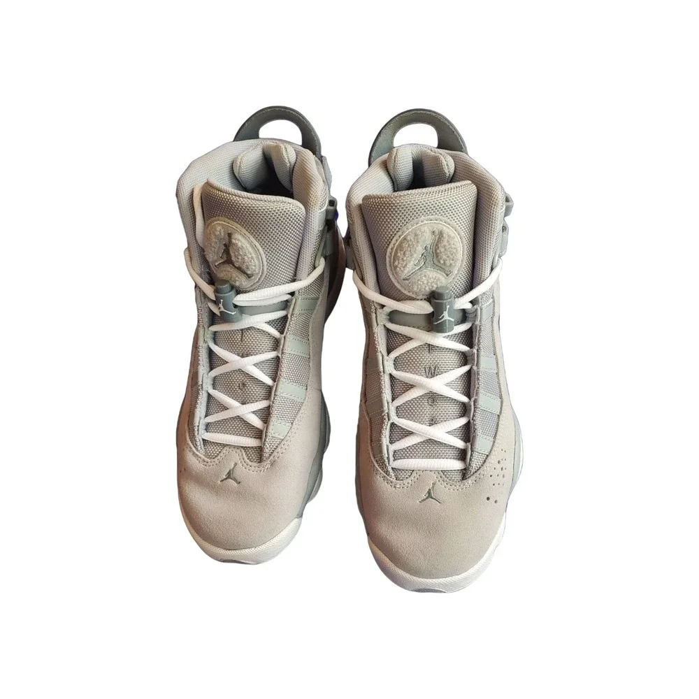 Nike Air Jordan 6 Rings Wolf Grey Cool Grey Mens Sneakers Shoes Youth Size 6.5